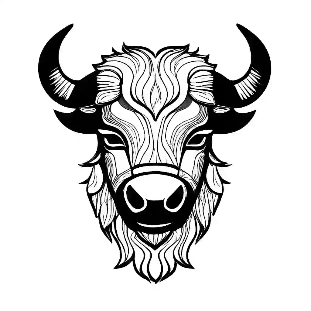 African Buffalos coloring pages